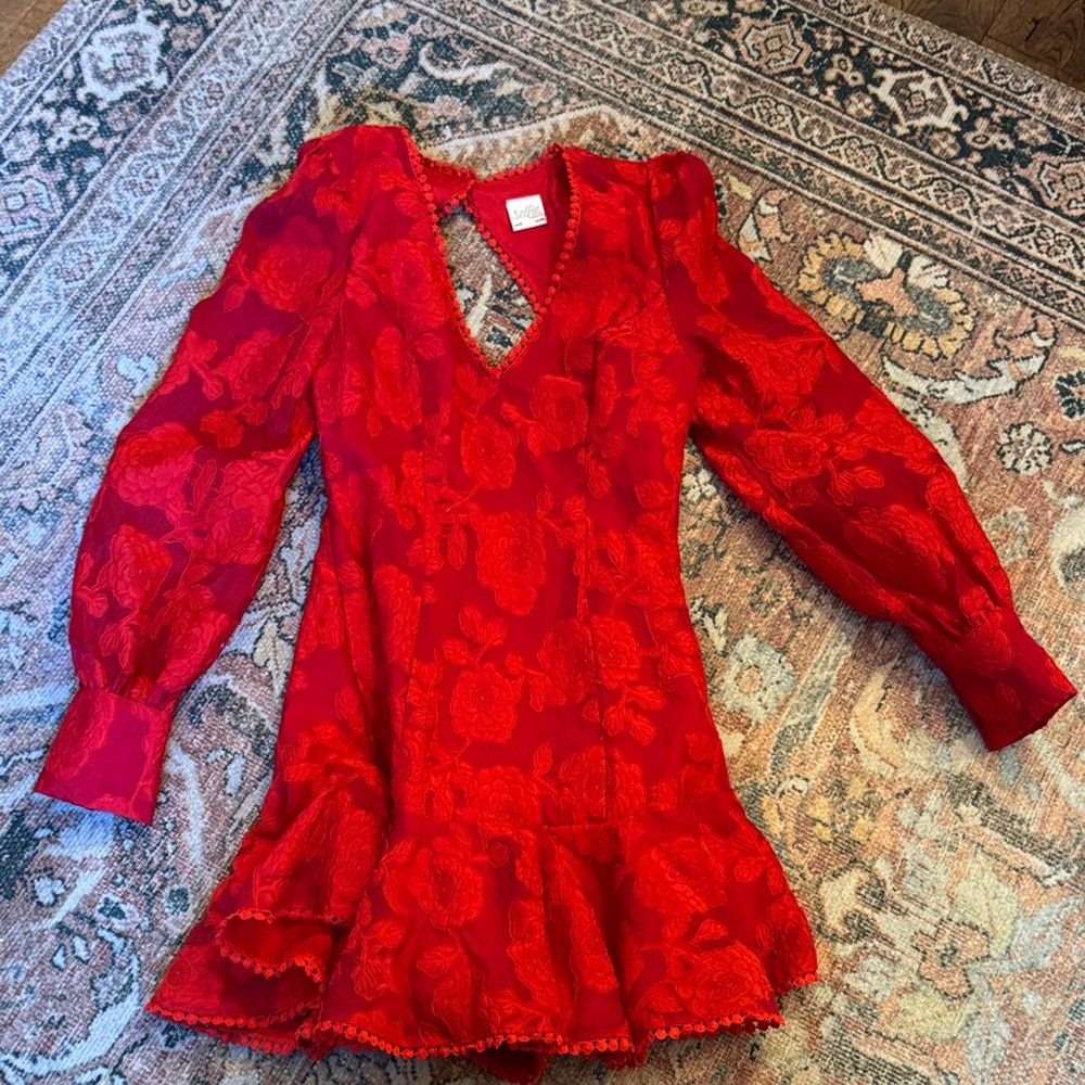 Elegant Red Kids Dress